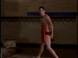 Xander in Speedos