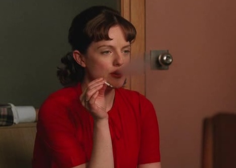 mad men s03 e03 - peggy smoking