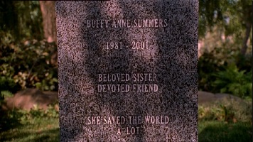The Gift - Buffy dead